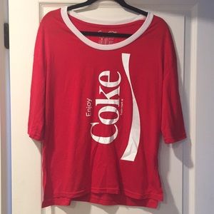 Coca-Cola M/L Red/White Logo Top